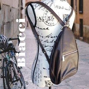 Biacci Brown Leather backpack purse NWT